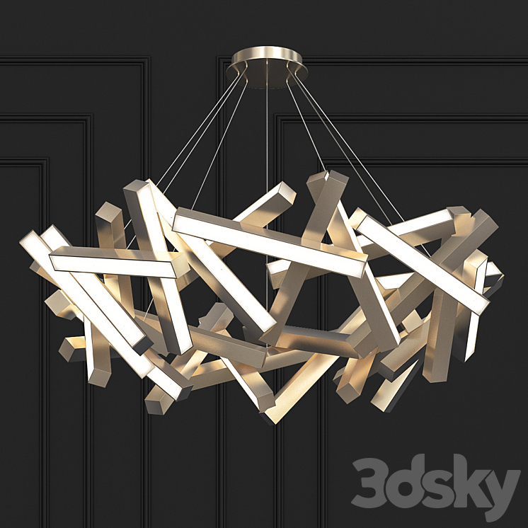 Chaos Chandelier By Modern Forms - Pendant light - 3D model