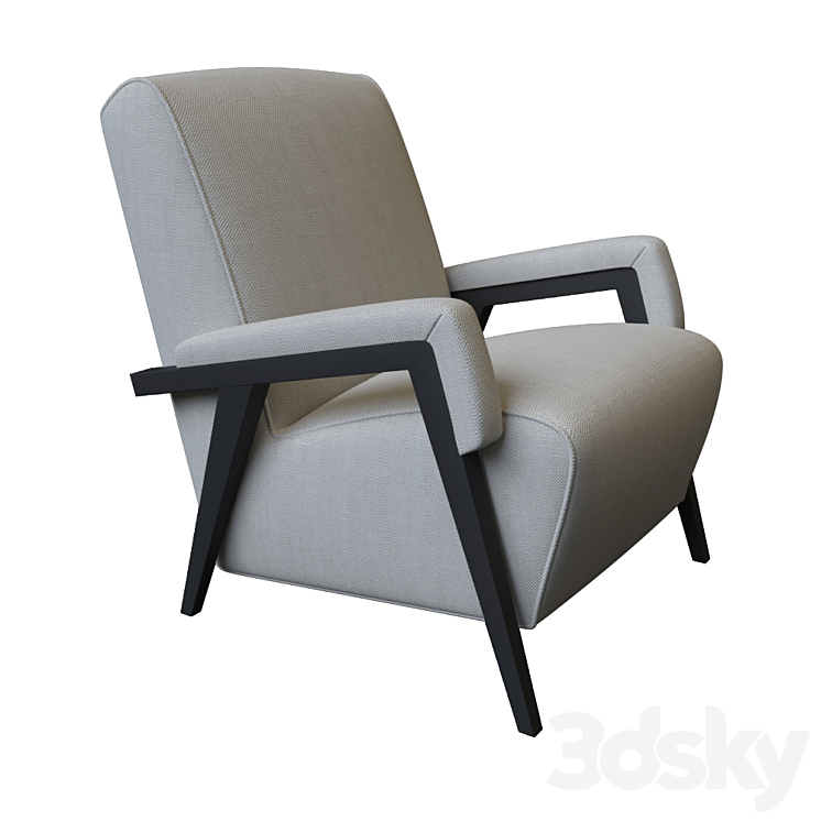 Lounge Armchair 3DS Max - thumbnail 1