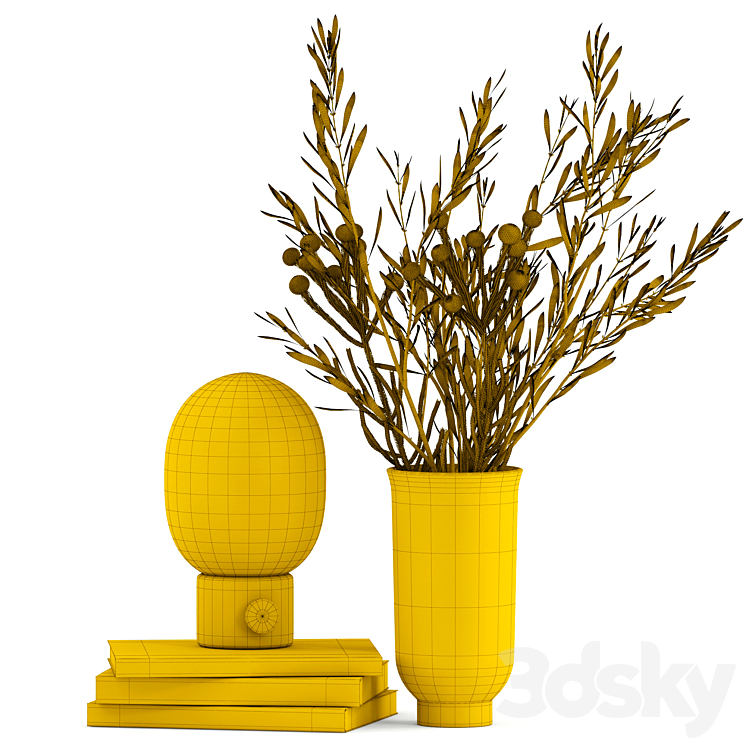 Decor with JWDA Table Lamp 3DS Max - thumbnail 2