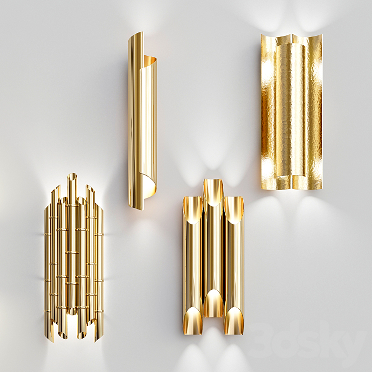 Four Nice Wall Lights_4 3DS Max - thumbnail 1