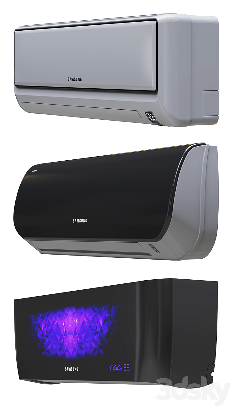SAMSUNG air conditioners 3DS Max - thumbnail 2