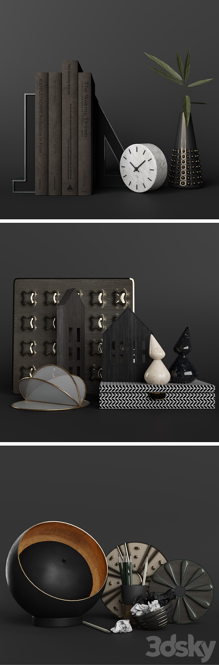 Decorative set A1 3D Model