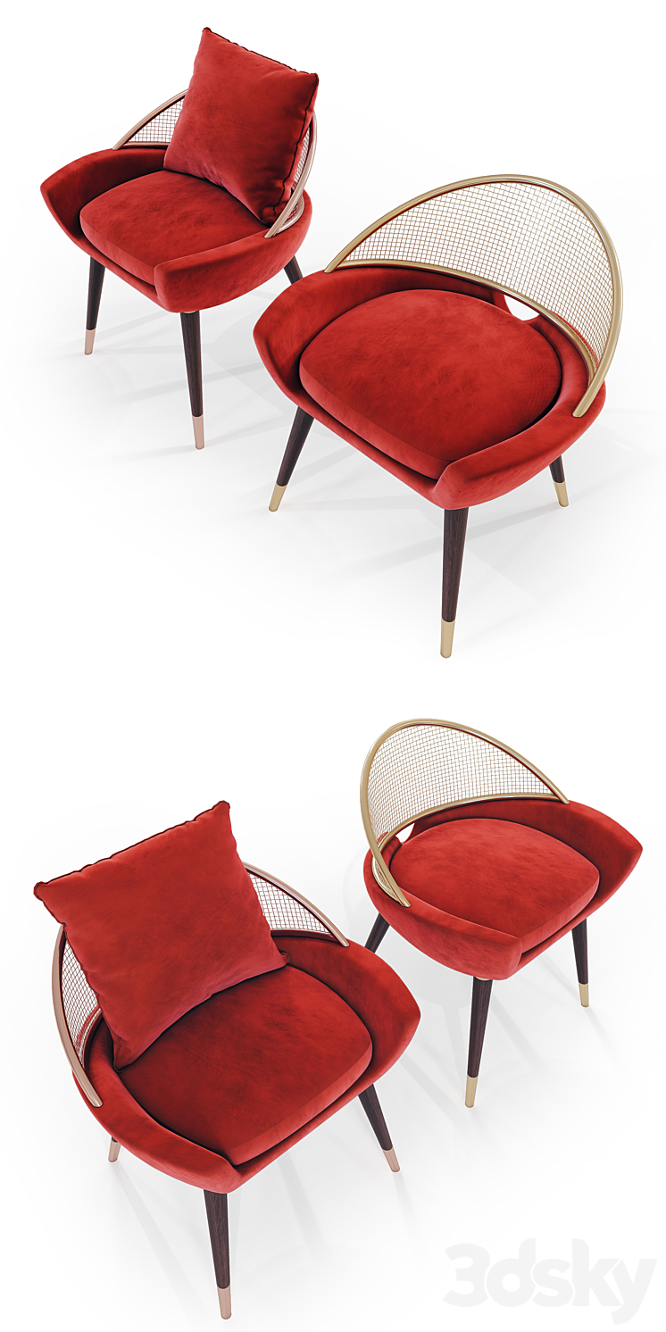 GARBO DINING CHAIR 3D Model