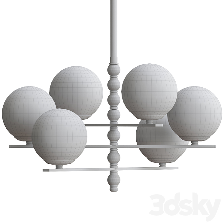 GRANVILLE CHANDELIER By Savoy House Pendant light 3D model