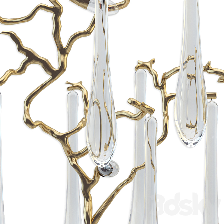 Aqua table lamp 3D Model