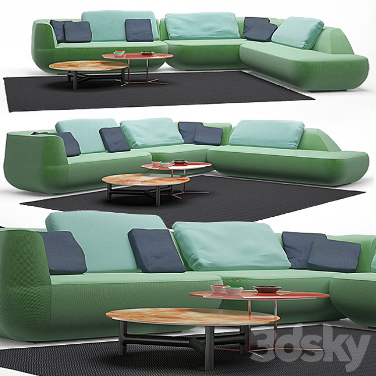 Uptown paola lenti Sofa 3D model
