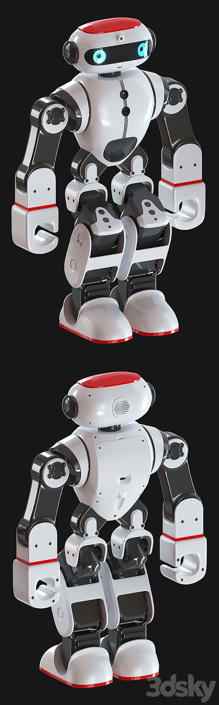 Bobi Humanoid intelligent robot 3DS Max - thumbnail 2