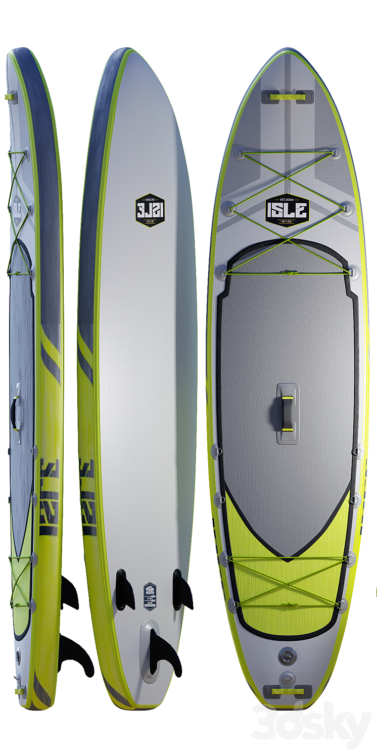 ISLE Explorer Inflatable Paddle Board Package 3DS Max - thumbnail 2