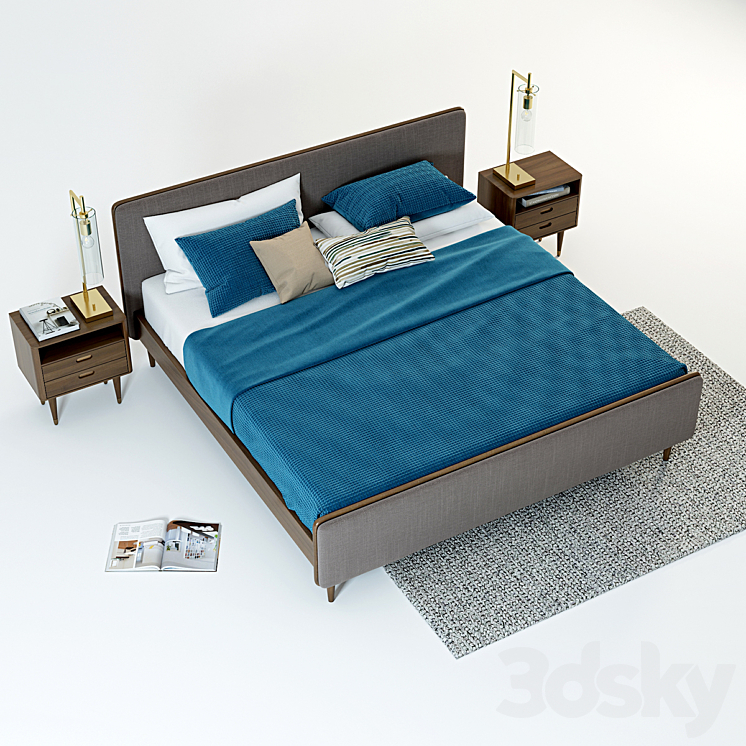 Scandinavian Designs Holfred Bed 3D Model