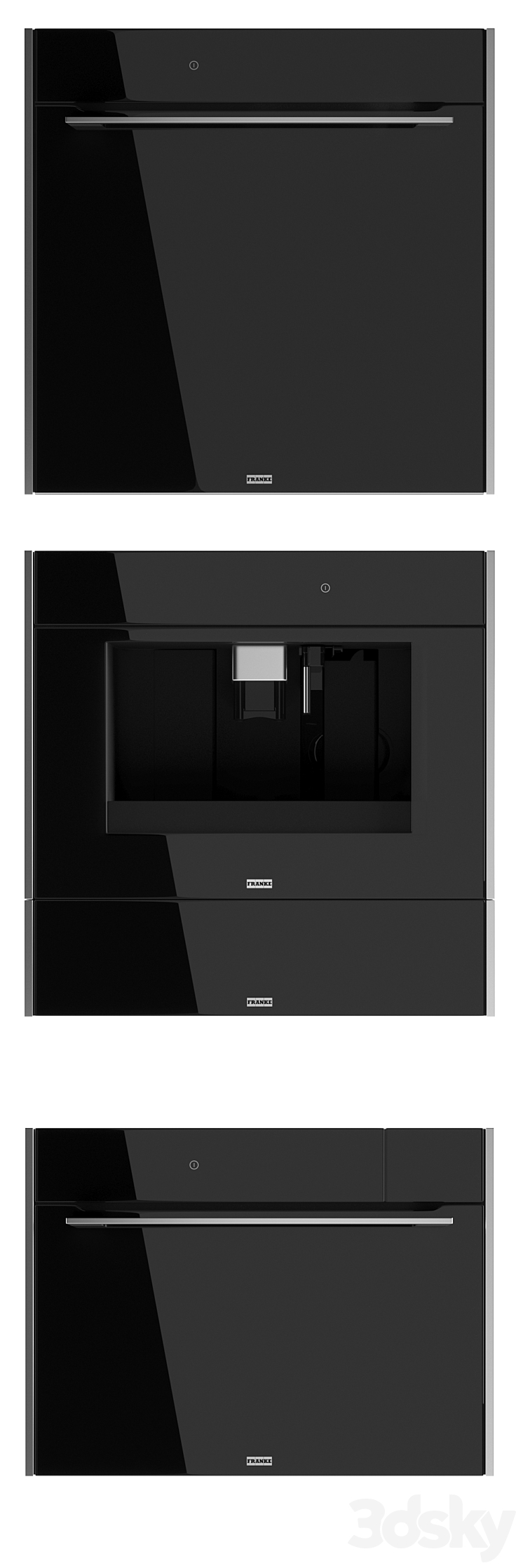 Franke Frames by Frame set oven 3D Model