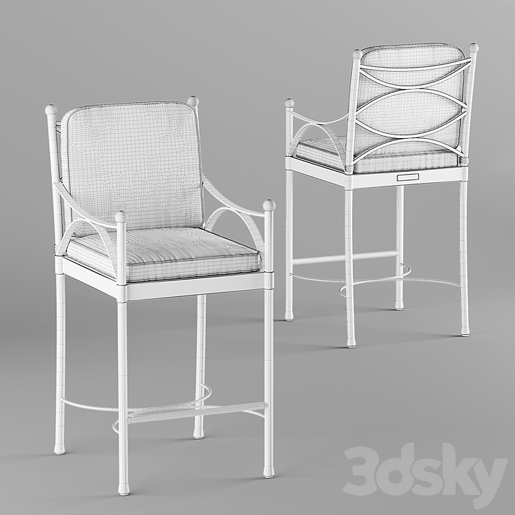 LEXINGTON Tommy Bahama Bar Stool Chair 3D model