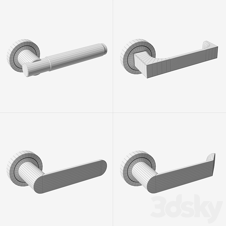 Door handles vol.3 3D Model