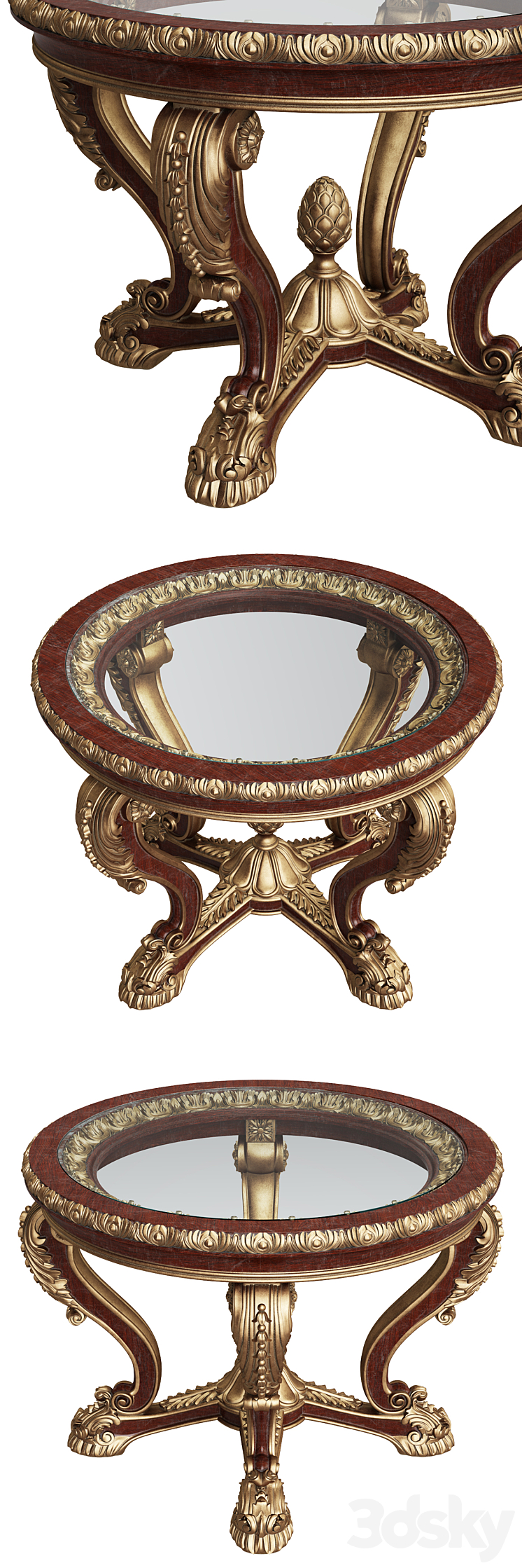 Asnaghi Interiors Pignat Table 3D Model