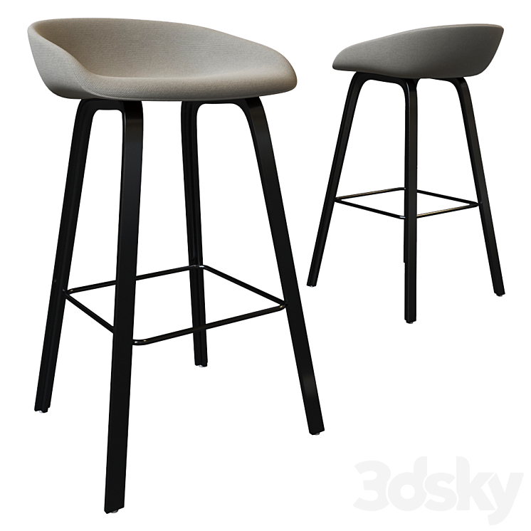 Bar stool Chair 3D model