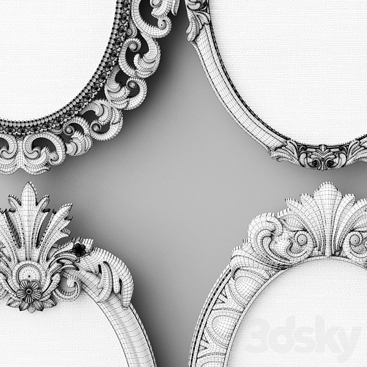Frames frame. Set 3 3D Model