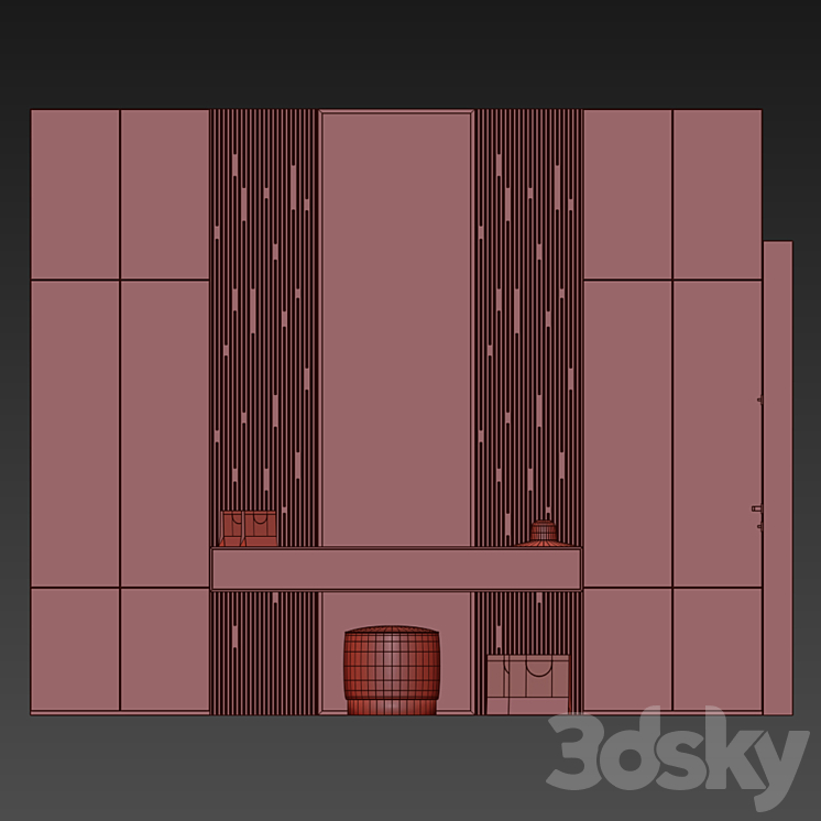 Hall Set 2 3D Model