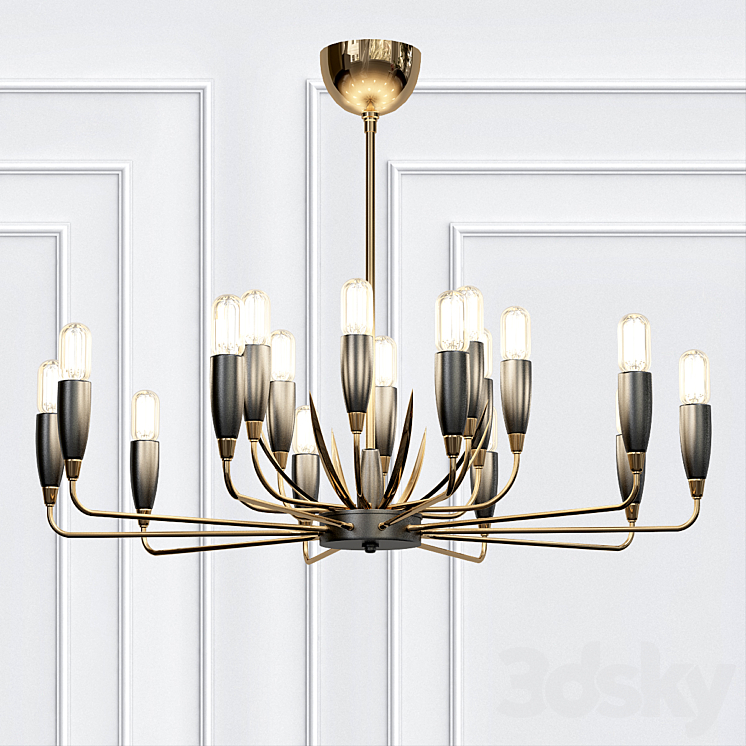 Hardy Chandelier By Arteriors Home 3DS Max - thumbnail 1