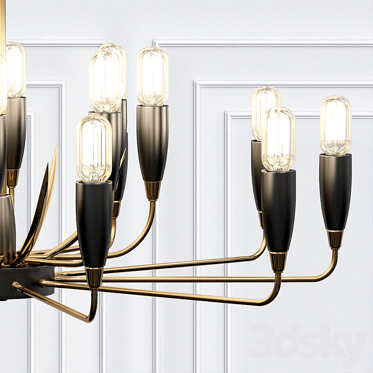 Hardy Chandelier By Arteriors Home 3DS Max - thumbnail 2