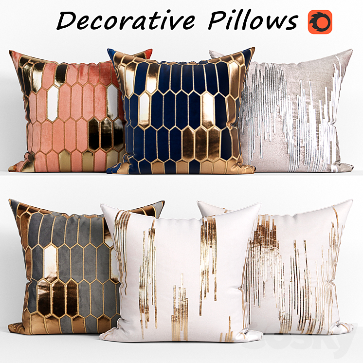 Decorative Pillow set 179 Lapin 3DS Max - thumbnail 1