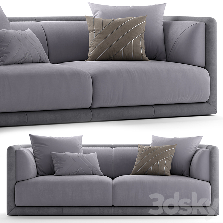 Sofa fendi casa conrad sofa 3DS Max - thumbnail 1