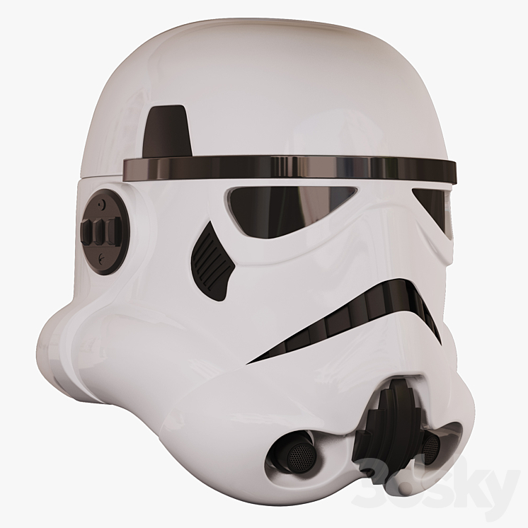 Imperial attack aircraft helmet (Star Wars) 3DS Max - thumbnail 1