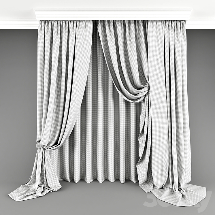 Curtain_012 3D Model