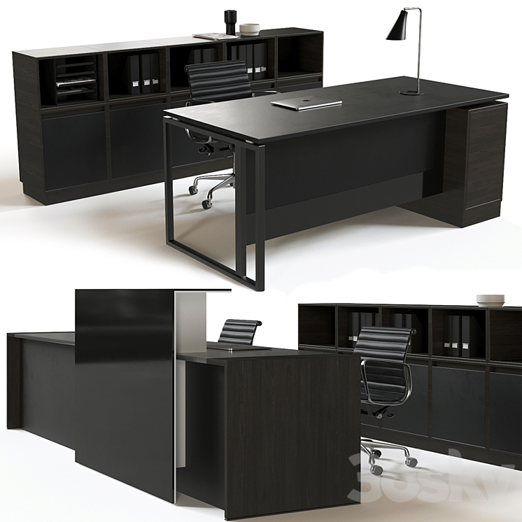 Office reception furniture set 3DS Max - thumbnail 1