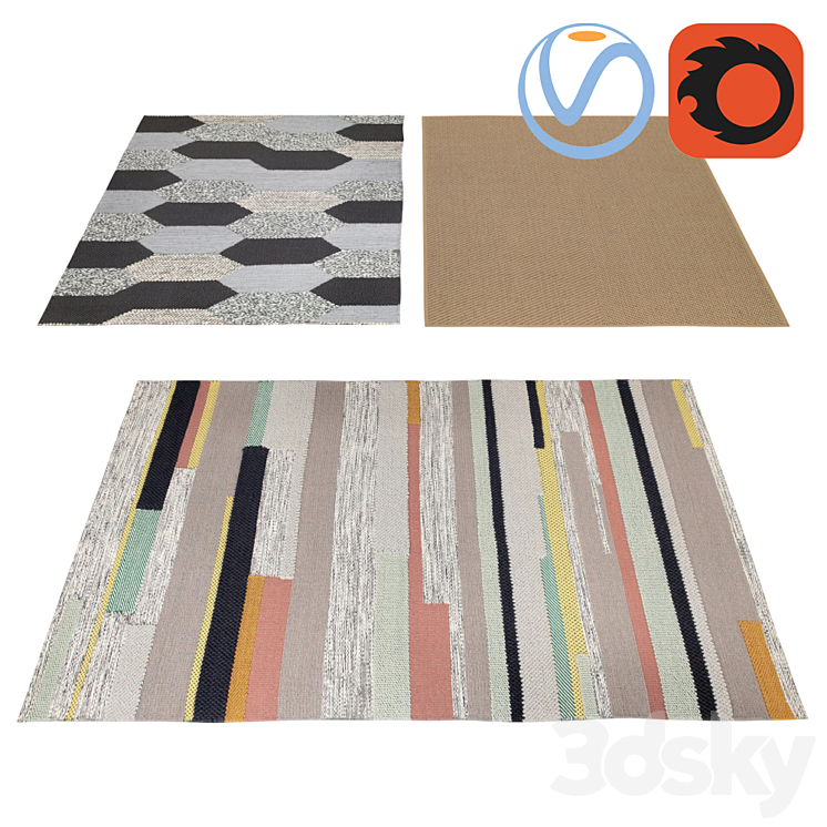 Lintfree carpets IKEA 01 Carpets 3D model