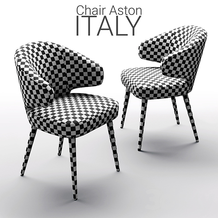 Chair Minotti Aston RED 3D Model