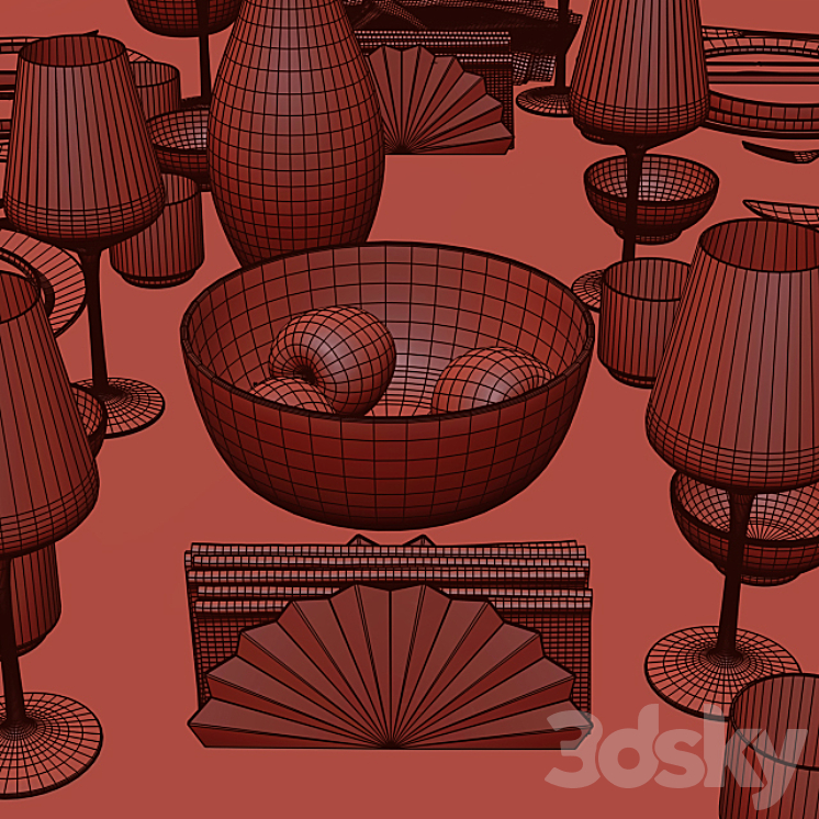 Table setting / Table setting 9 3D Model