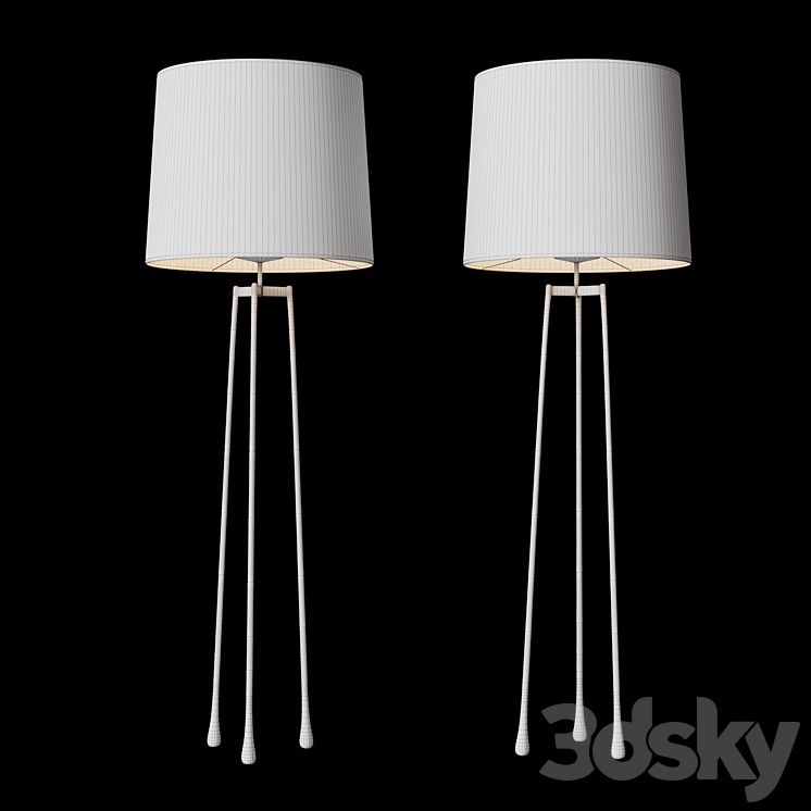 Liseron Floor Lamp By Christian Liaigre 3D Model