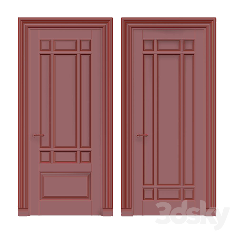 Interior classic doors 3D Model