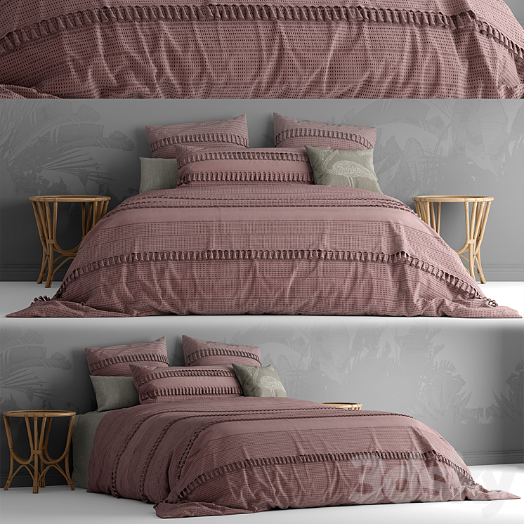 Bed by bedding adairs australia 3DS Max - thumbnail 1