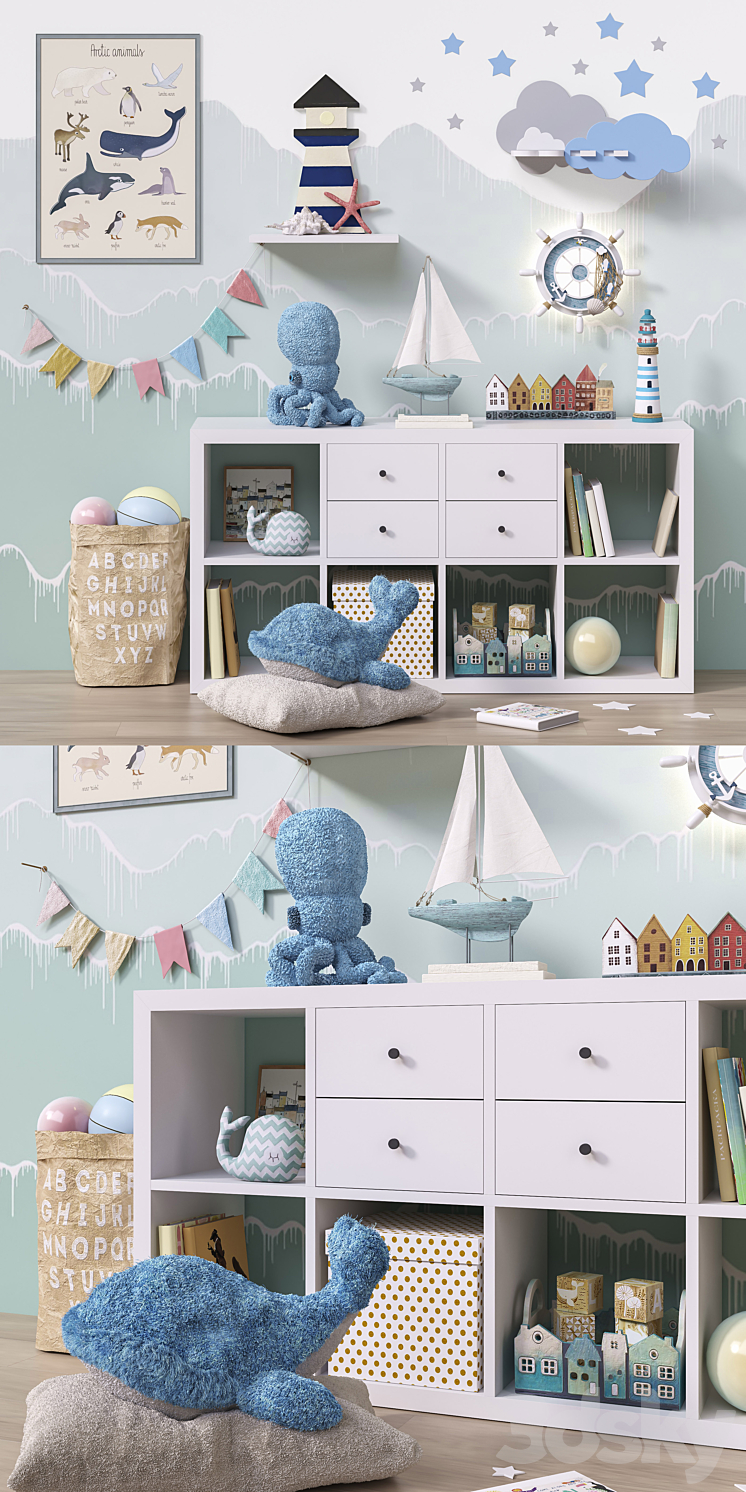 Toys and furniture set 48 3DS Max - thumbnail 2