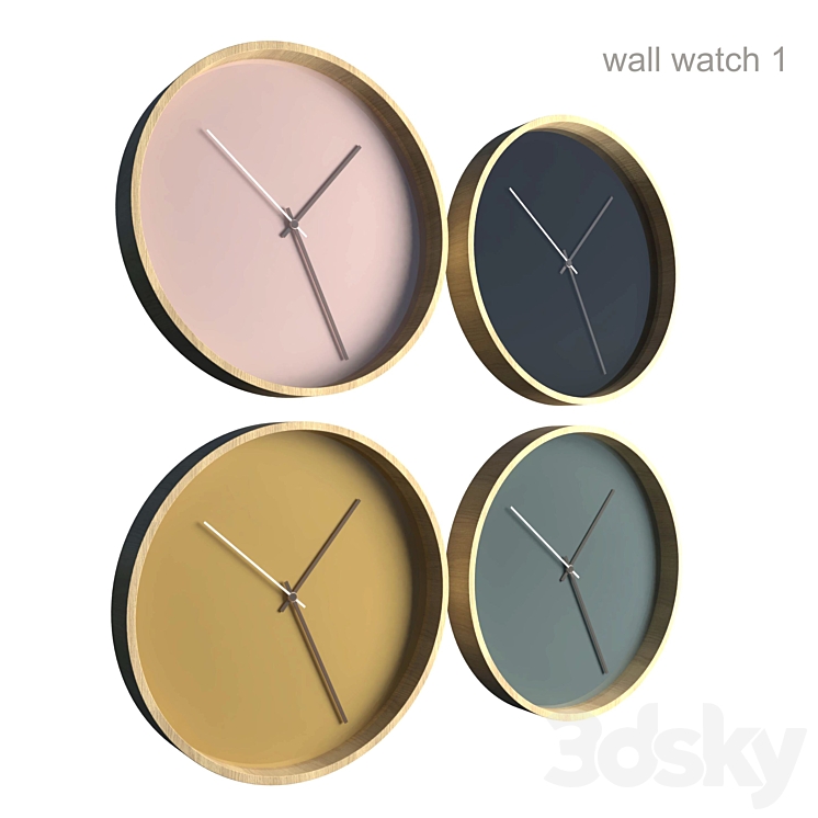 wall watch 1 3D Model
