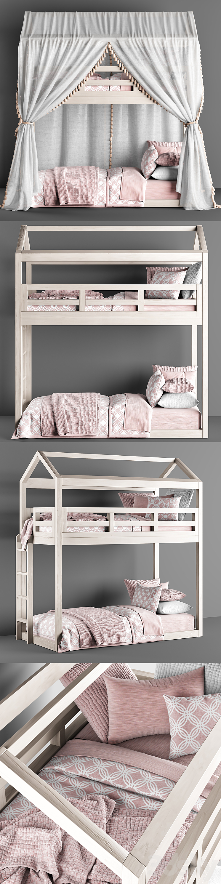 RH Cole House Bunk Bed 3D Model