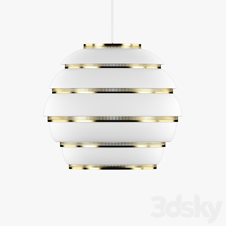 Beehive Pendant Light A331 By Artek 3D Model