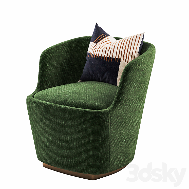 Cappellini – Orla Small Chair by Jasper Morrison 3DS Max - thumbnail 1
