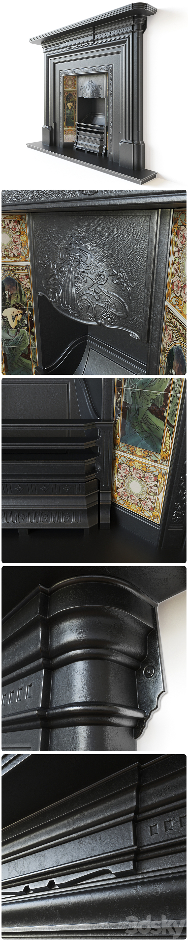 STOVAX - ART NOUVEAU 3D Model