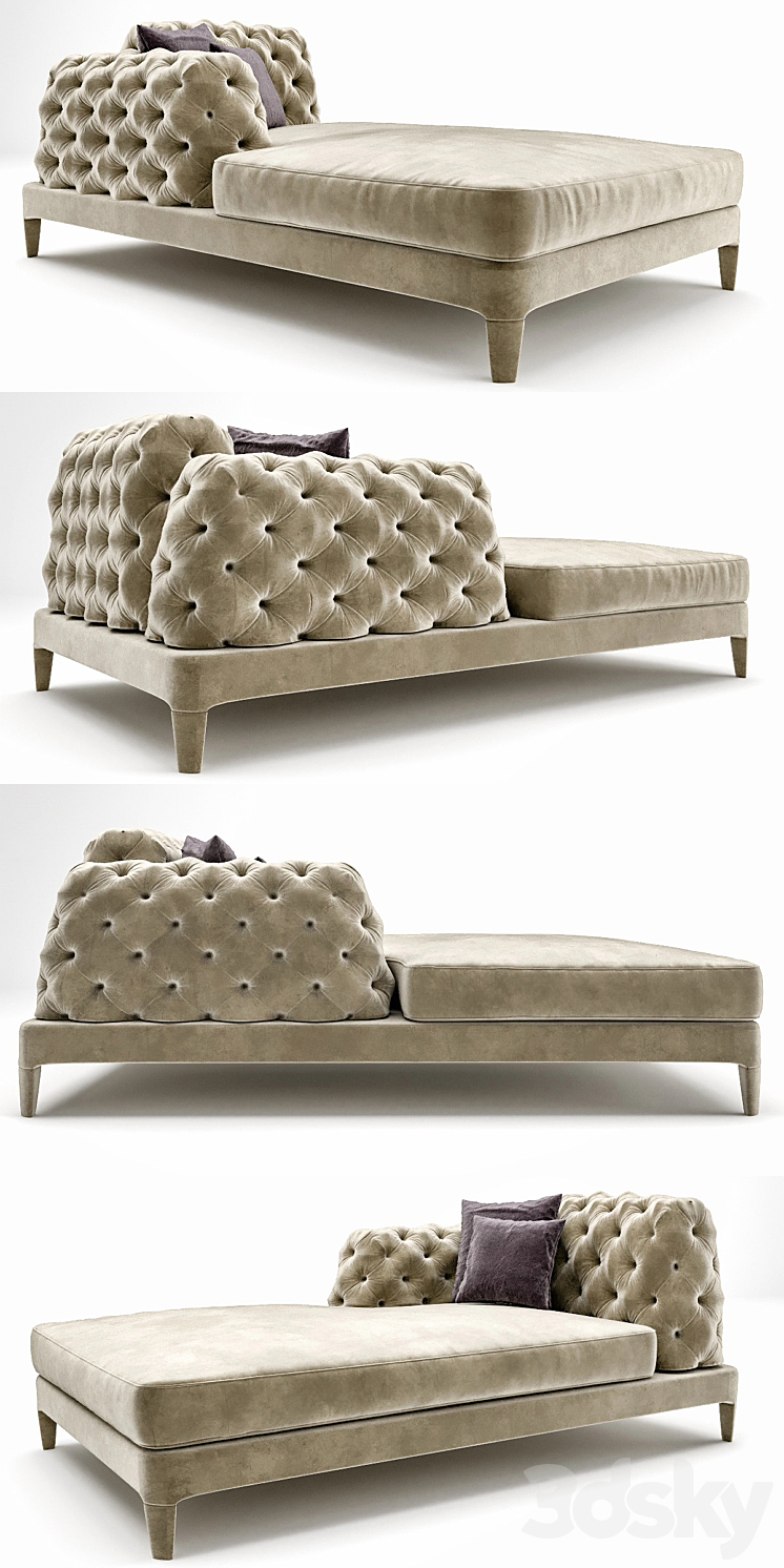 CTS Salotti Elliot Daybed 3DS Max - thumbnail 2