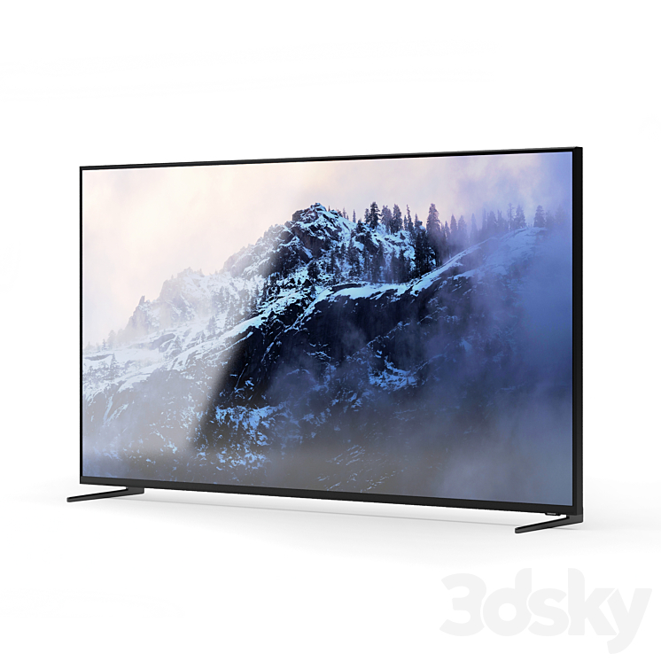 Samsung qled 8k TV 3D Model