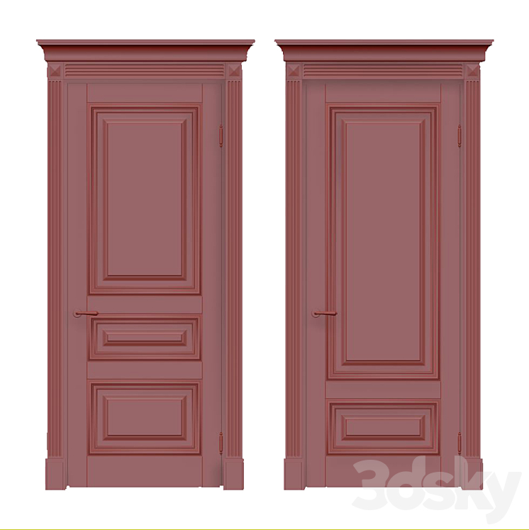 Classic interior doors 3D Model