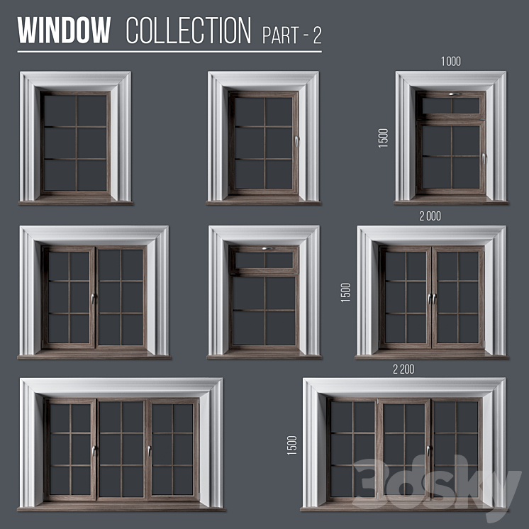 Window Collection Part 2 3D Model