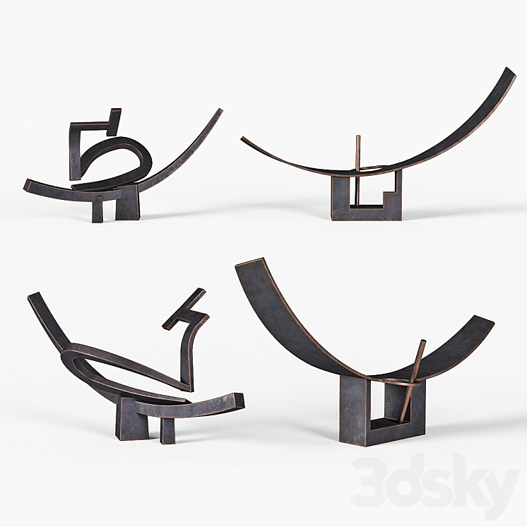 Abstract Sculptures 3DS Max - thumbnail 2