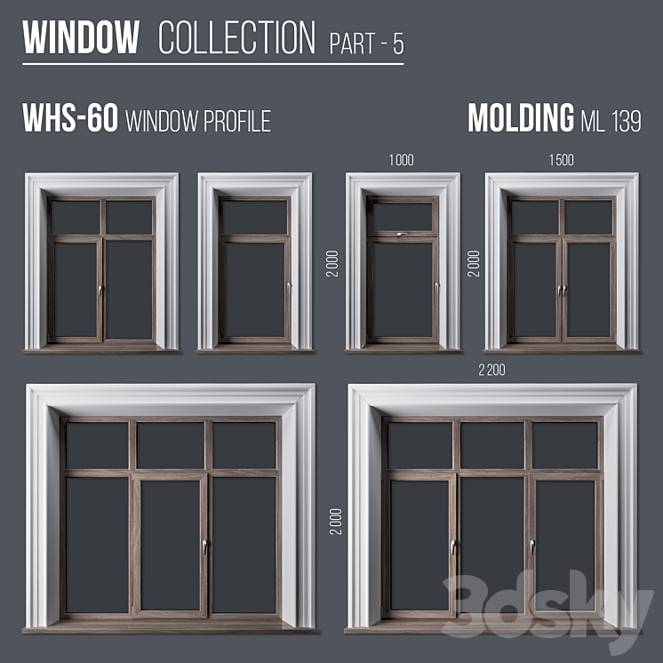 Window Collection Part 5 3DS Max - thumbnail 2