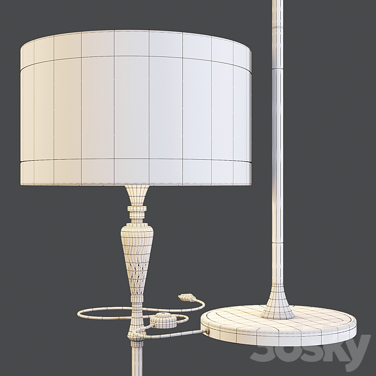 Maytoni: Floor Lamp - Alicante (MOD014-FL-01-N) 3D Model
