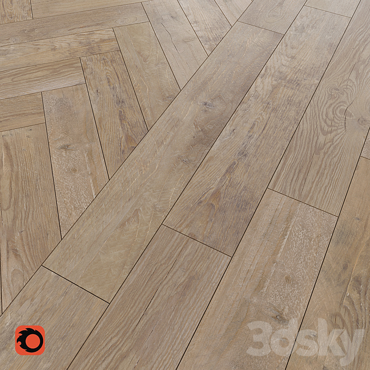 Timber Floor Tile 3DS Max - thumbnail 2