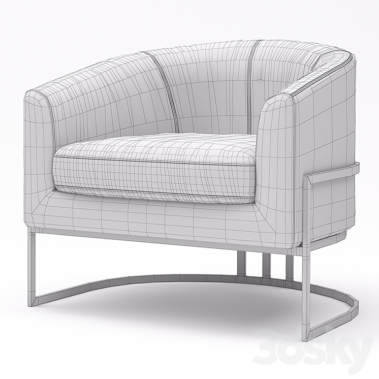 Crate & Barrel Tub Chair Arm chair 3D model