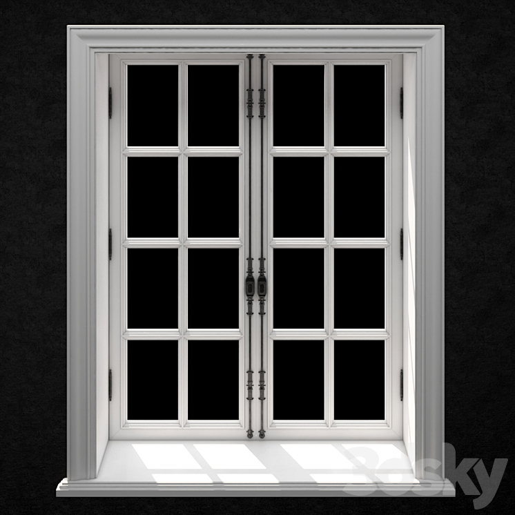 FRENCH WINDOW №1 1500×2000 (CORONA_VRAY) 3DS Max - thumbnail 1