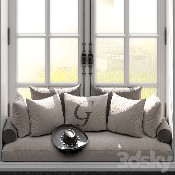FRENCH WINDOW №1 1500x2000 (CORONA_VRAY) 3D Model